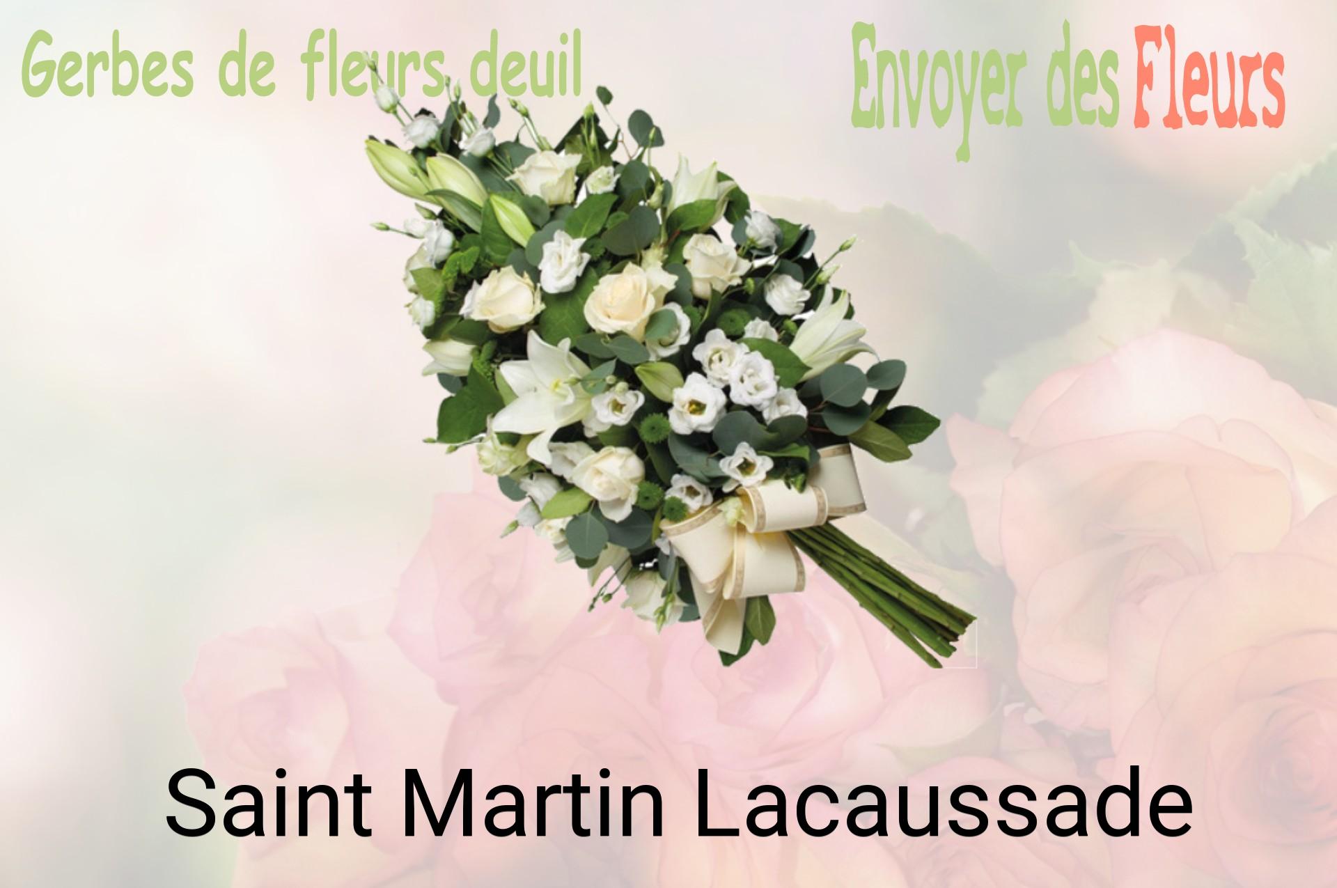 Gerbe de fleurs de deuil livrée à Saint-Martin-Lacaussade